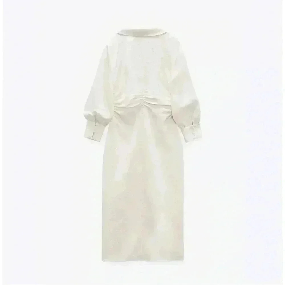 BNWT Zara JACQUARD SHIRTDRESS size M - Picture 3 of 7